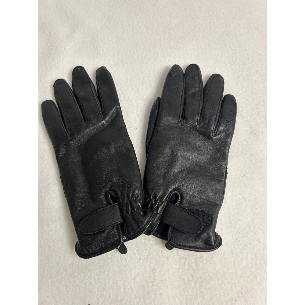 Winter Gorpcore Thinsulate Unisex Large Black Leather Insulated Gloves